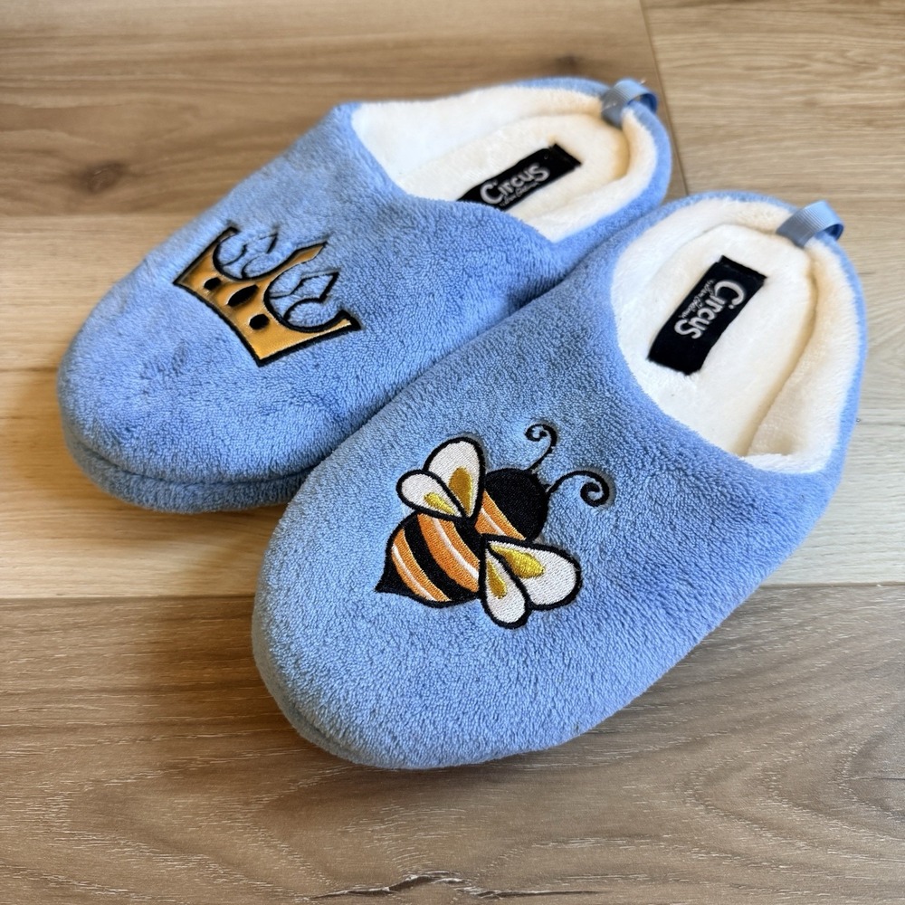 Queen Bee Circus By Sam Edelman House Slippers Size 9-10 Ladies